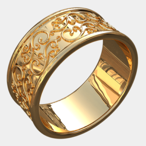Gold Round Ring